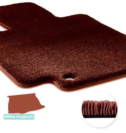 Двошарові килимки Sotra Magnum Red для Hyundai Veloster (mkI)(багажник) 2011-2018 - Фото 1
