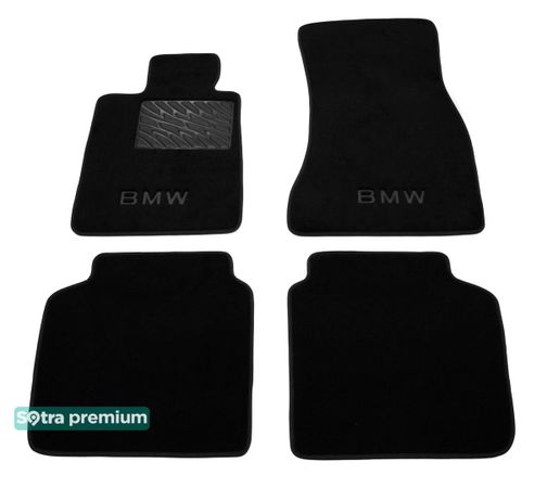 Двошарові килимки Sotra Premium Black для BMW 7-series (G11) 2015-2022 - Фото 1