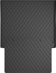 Гумовий килимок у багажник Gledring для BMW X1 (F48) 2015-2022 (2 ряд без регулювань)(багажник із захистом)