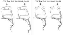 Монтажный комплект Thule 1337 для Volkswagen Fox (mkI) 2003-2014 - Фото 2