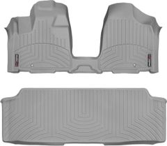 Коврики Weathertech Grey для Dodge Grand Caravan (mkV)(1-2 row)(no console)(2 row bench)(no Stow & Go or Swivel & Go seats) 2012→