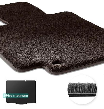 Двошарові килимки Sotra Magnum Black для Ford Focus (mkIV)(хетчбек)(нижній)(з докаткою)(багажник) 2018→ - Фото 1