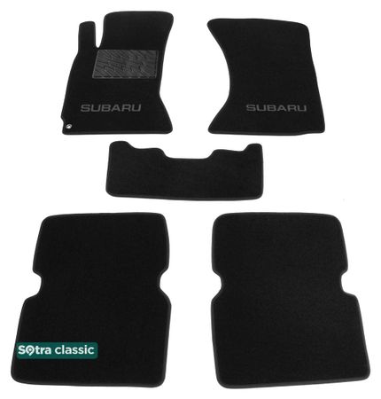 Двошарові килимки Sotra Classic Black для Subaru Forester (mkII) 2003-2007 - Фото 1