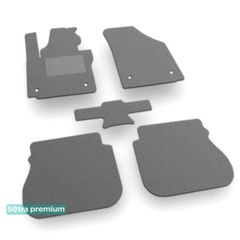 Двошарові килимки Sotra Premium Grey для Volkswagen Caddy (mkIII)(1-2 ряд) 2003-2020