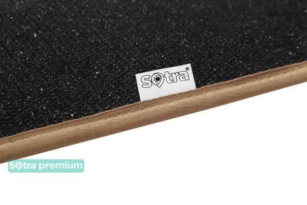 Двошарові килимки Sotra Premium Beige для Hyundai Santa Fe (mkIII)(3 ряд) 2013-2018 - Фото 2