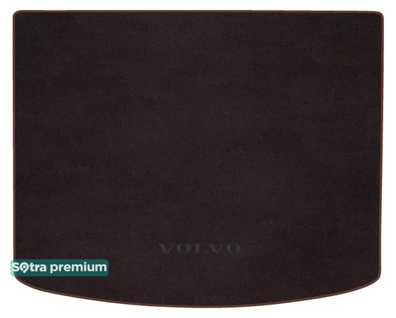 Двошарові килимки Sotra Premium Chocolate для Volvo V40 (mkII)(D2,D3,D4)(верхній рівень)(багажник) 2018-2019 - Фото 1