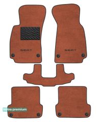 Двухслойные коврики Sotra Premium Terracotta для Seat Exeo (mkI) 2008-2013