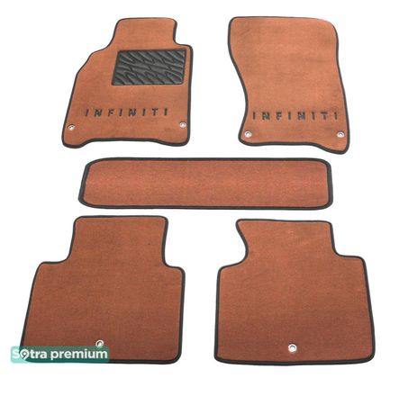 Двошарові килимки Sotra Premium Terracotta для Infiniti Q70 (mkI) / M (mkIV) 2011-2019 - Фото 1