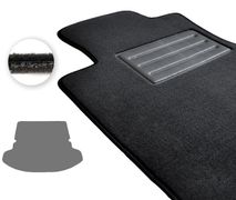 Двошарові килимки Optimal для Mazda CX-9 (mkI)(складений 3 ряд)(багажник) 2007-2015 - Фото 1