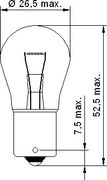 Автомобільна лампа Tesla B52101 тип P21W (12V; 21W; BA15s) - Фото 2