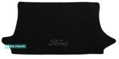 Двошарові килимки Sotra Classic Black для Ford Fiesta (mkV)(5-дв.)(багажник) 2002-2008