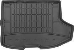 Резиновый коврик в багажник Frogum Pro-Line для Mitsubishi Lancer (mkX)(хетчбэк) 2007-2017 (с сабвуфером)(с докаткой)(верхний уровень)(багажник)
