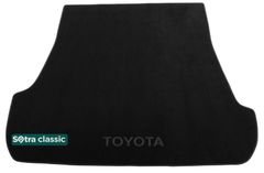 Двошарові килимки Sotra Classic Black для Toyota Land Cruiser (J200)(без вирізів під 3 ряд)(багажник) 2007-2015 - Фото 1