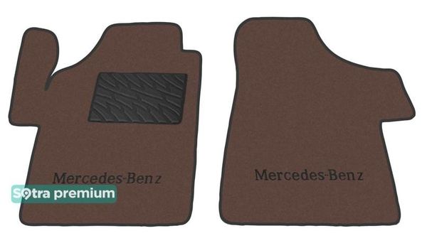 Двошарові килимки Sotra Premium Chocolate для Mercedes-Benz Vito / Viano (W639)(1 ряд) 2003-2014 - Фото 1