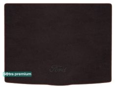 Двошарові килимки Sotra Premium Chocolate для Ford Focus (mkIV)(хетчбек)(верхній)(із запаскою)(багажник) 2018→ - Фото 1