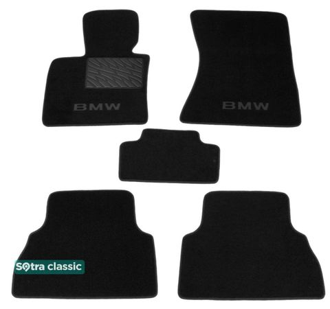 Двухслойные коврики Sotra Classic Black для BMW X5 (E70) / X6 (E71)(без липучек) 2007-2014 - Фото 1