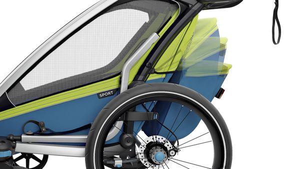 Дитяча коляска Thule Chariot Sport 1 (Chartreuse-Mykonos) - Фото 12