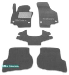 Двухслойные коврики Sotra Premium Grey для Seat Leon (mkII) 2005-2012