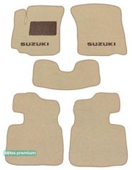 Двухслойные коврики Sotra Premium Beige для Suzuki SX4 (mkI) 2006-2014