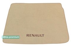 Двухслойные коврики Sotra Premium Beige для Renault Kadjar (mkI)(багажник) 2015-2022