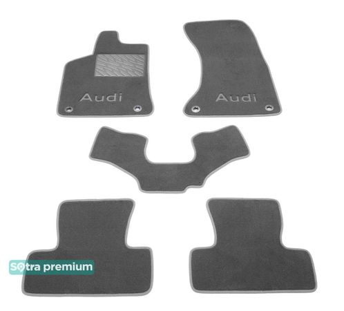 Двошарові килимки Sotra Premium Grey для Audi Q5/SQ5 (mkI) 2008-2016 - Фото 1