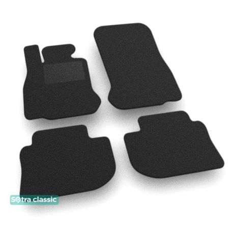 Двошарові килимки Sotra Classic Black для BMW 6-series (F06)(гран купе) 2012-2019 - Фото 1