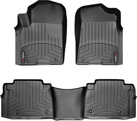 Коврики Weathertech Black для Infiniti QX80 / QX56 (mkII)(1-2 row) 2011-2017; Nissan Armada (mkI)(1-2row) 2017→ - Фото 1