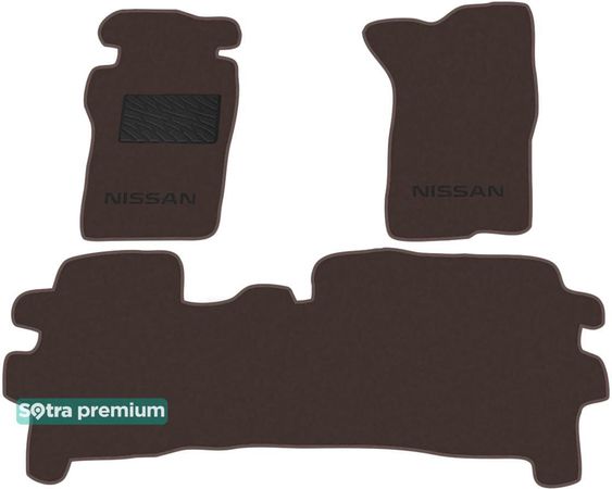 Двошарові килимки Sotra Premium Chocolate для Nissan Patrol (mkIV)(Y60)(5-дв.) 1988-1997 - Фото 1