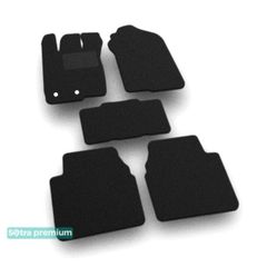 Двошарові килимки Sotra Premium Black для Lincoln MKZ (mkI)(2 кліпси) 2010-2012
