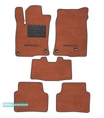 Двухслойные коврики Sotra Premium Terracotta для Honda Civic (mkX) 2015-2021