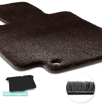 Двошарові килимки Sotra Magnum Black для Geely GX2 / Panda / LC (mkI)(багажник) 2008-2016 - Фото 1