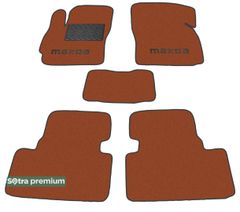 Двухслойные коврики Sotra Premium Terracotta для Mazda 5 / Premacy (mkII)(1-2 ряд) 2004-2010