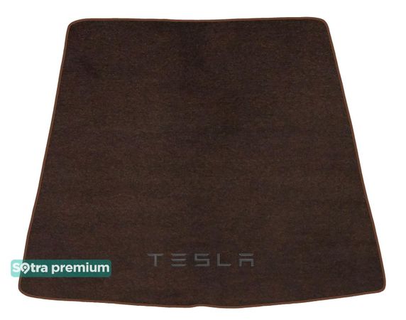 Двошарові килимки Sotra Premium Chocolate для Tesla Model S (mkI)(багажник) 2012→ - Фото 1