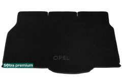 Двошарові килимки Sotra Premium Black для Opel Astra (mkIII)(H)(хетчбек)(багажник) 2004-2014