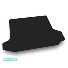 Двухслойные коврики Sotra Classic Black для GMC Terrain (mkIII)(с боковыми нишами)(багажник) 2018→