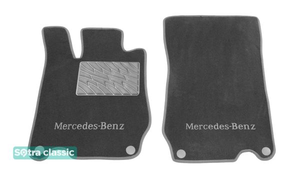 Двошарові килимки Sotra Classic Grey для Mercedes-Benz SL-Class (R230) 2006-2011 - Фото 1