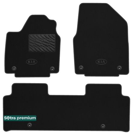 Двошарові килимки Sotra Premium Graphite для Kia EV6 (mkI)(електро) 2021→ - Фото 1