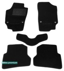 Двошарові килимки Sotra Premium Black для Seat Ibiza (mkIV) 2008-2017