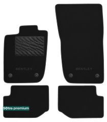 Двошарові килимки Sotra Premium Black для Bentley Continental GT (mkIII) 2018→