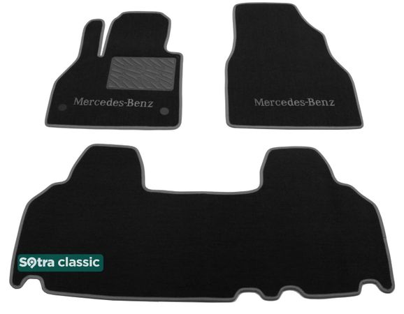 Двошарові килимки Sotra Classic Grey для Mercedes-Benz Citan (W415) 2012-2021 - Фото 1