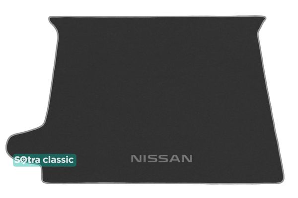 Двошарові килимки Sotra Classic Grey для Nissan Pathfinder (mkIII)(R51)(складений 3 ряд)(багажник) 2005-2010 - Фото 1