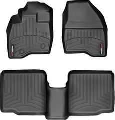 Коврики Weathertech Black для Ford Explorer (mkV)(1-2 row)(2 row bench seats or bucket without console) 2015-2016