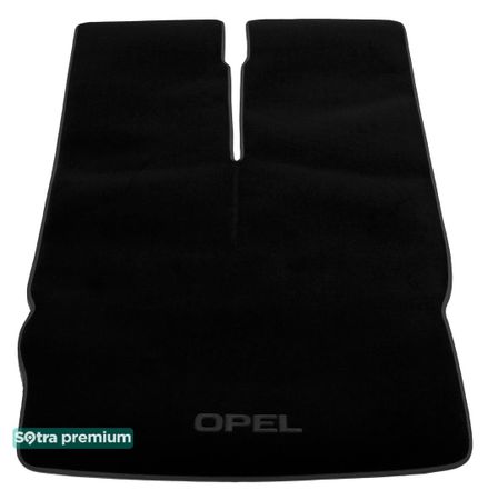 Двошарові килимки Sotra Premium Black для Opel Zafira (mkI)(A)(багажник) 1999-2005 - Фото 1