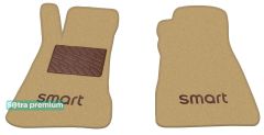 Двошарові килимки Sotra Premium Beige для Smart Roadster (mkI) 2003-2006