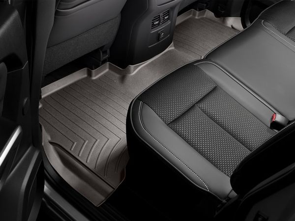 Коврики Weathertech Choco для Nissan Titan XD (double cab)(mkII)(1 row bucket seats)(with organizer under 2 row) 2016→  - Фото 3
