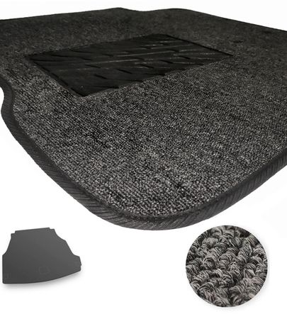 Текстильні килимки Pro-Eco Graphite для Mercedes-Benz C-Class (W206)(седан)(не PHEV)(багажник) 2021→ - Фото 1