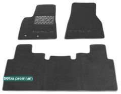 Двухслойные коврики Sotra Premium Grey для Tesla Model S (mkI) 2012-2014