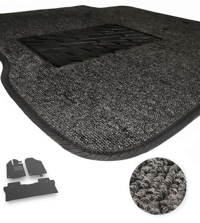 Текстильні килимки Pro-Eco Graphite для Honda Pilot (mkIII) 2015-2022 - Фото 1