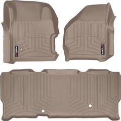 Коврики Weathertech Beige для Ford Super Duty (extended cab)(mkI)(with 4x4 shifter)(no PTO kit) 1999-2007 automatic