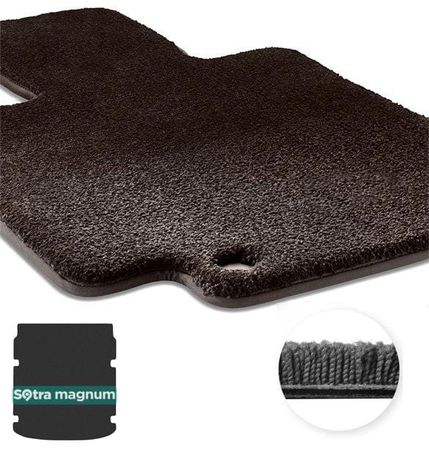 Двошарові килимки Sotra Magnum Black для Audi A6/S6 (mkV)(C8)(седан)(з вирізами)(багажник) 2018→ - Фото 1